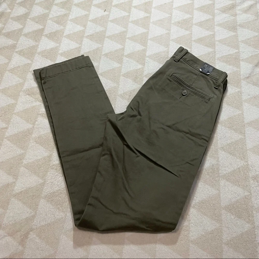 J crew 484 slim stretch chino pants catskill green